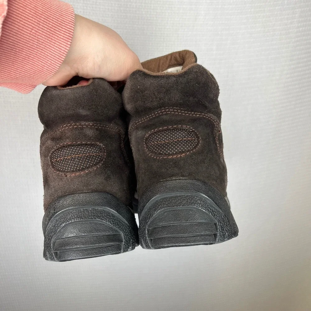 Rocky Gore-Tex‎ Brown Suede Mesh Hiking Boots Mens 12 M Waterproof Lug Sole H040